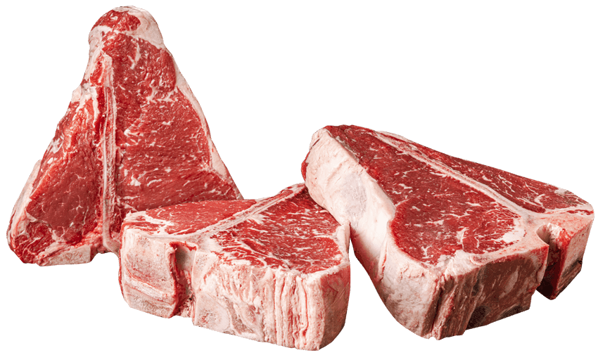 Raw Porterhouse Steaks