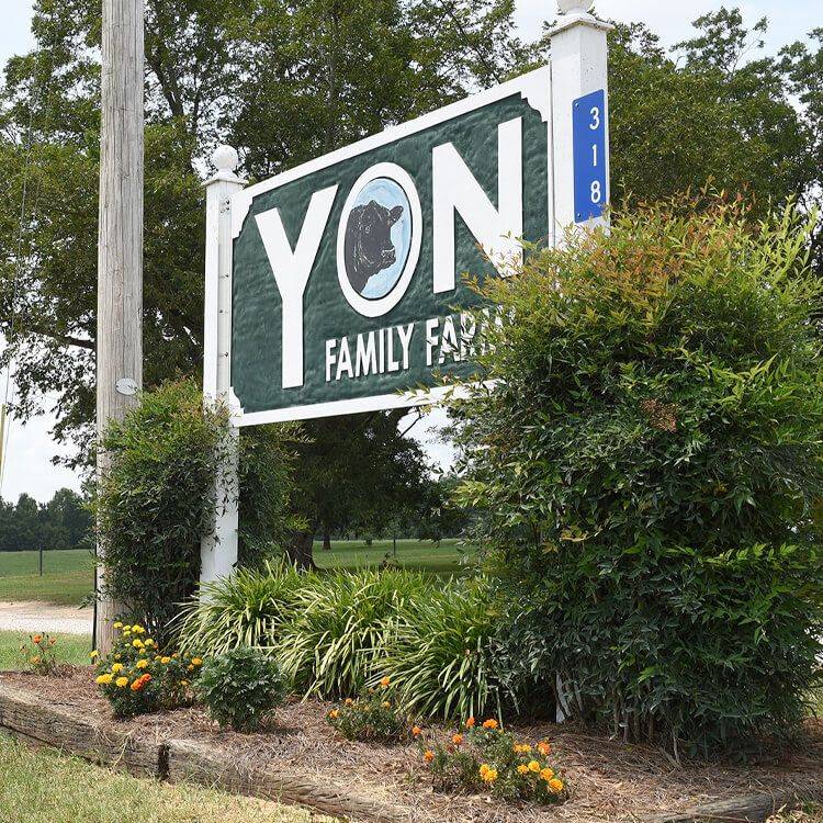 Yon Farms Sign